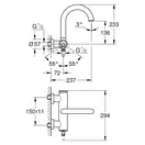 Grohe Atrio Змішувач для ванни, хром (32652003)