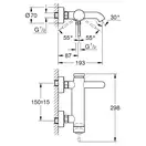 Смеситель для ванны Grohe Essence (цвет - тёмный графит, матовый) (33624AL1) фото 2 Aquada.com.ua