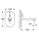 Змішувач для умивальника Grohe Eurosmart Cosmopolitan E Bluetooth електронний 220V, хром (36412000)