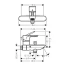 Змішувач для ванни Hansgrohe Rebris E (колір - хром) 72452000