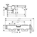 HANSGROHE Tecturis E Змішувач для ванни, шліфована бронза (73420140)