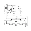 Hansgrohe Tecturis S Смеситель для ванны, белый матовый (73422700)