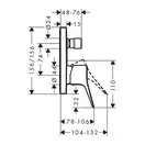 Смеситель для ванны/душа Hansgrohe Vivenis (цвет - белый матовый) (75415700) фото 3 Aquada.com.ua