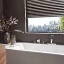 Змішувач врізний на край ванни Hansgrohe Vivenis на 4 отвори з sBox, білий матовий (75444700)