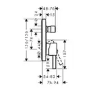 Смеситель для ванны/душа Hansgrohe Finoris (цвет - хром) (76415000) фото 2 Aquada.com.ua