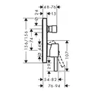 Hansgrohe Finoris Змішувач для ванни/душа, чорний матовий (76415670)