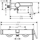 Hansgrohe Finoris Змішувач для ванни/душа, хром (76420000)
