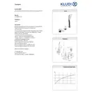 Змішувач для ванни і душу на 3 отвори Ameo 414480575 KLUDI