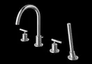 Смеситель для ванны KOHLMAN ROXIN CHROME на борт ванны (QB240R)