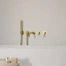 змішувач для ванни Omnires Y на 5 отворів brushed gold (Y1237/1GLB)