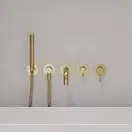 змішувач для ванни Omnires Y на 5 отворів brushed gold (Y1237/1GLB)