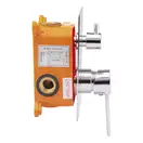 Смеситель скрытого монтажа для ванны Qtap Form 010-22 SQ CRM на два потребителя (QTFORM01022SQ) фото 3 Aquada.com.ua