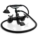Смеситель для ванны REA RETRO OLD BLACK черный настенный (REA-B0224)