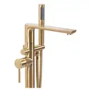 Смеситель для ванны REA FLORES BRUSHED GOLD напольный (REA-B2713)