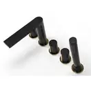 Смеситель для ванны REA ICON BLACK MATT черный на борт ванны (REA-B3622)