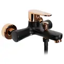 Смеситель для ванны и душа REA MILD BLACK ROSE GOLD черный\розовое золото (REA-B4813)