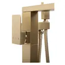 Смеситель для ванны REA TERY BRUSHED GOLD матовое золото напольный (REA-B5307)