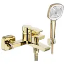 Смеситель для ванны и душа REA  ARGUS GOLD золотой настенный с изливом (REA-B6409)