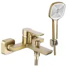 Смеситель для ванны и душа REA  ARGUS BRUSHED GOLD настенный с изливом (REA-B6414)
