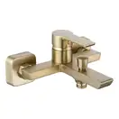 Смеситель для ванны и душа REA  ARGUS BRUSHED GOLD настенный с изливом (REA-B6414)