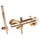 Смеситель для ванны и душа REA LUNGO ROSE GOLD настенный с изливом (REA-B6695)
