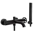 Смеситель для ванны и душа REA VERTIGO BLACK MAT черный настенный (REA-B9669)
