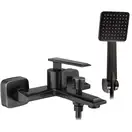 Смеситель для ванны и душа REA ROMANO OLD BLACK настенный с изливом (REA-B9903)