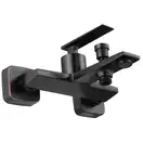 Смеситель для ванны и душа REA ROMANO OLD BLACK настенный с изливом (REA-B9903)