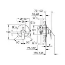 Змішувач прихованого монтажу Grohe Eurosmart New, хром (33305003)
