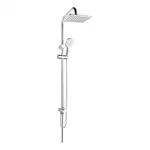 15780191 Mode S Rain Душова система без змішувача, верх.душ 200х200, руч.лійка 3-реж., шланг 150 см, висота 115 см, хром Adell (15780191)