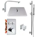 Термостатическая душевая система скрытого монтажа Qtap Votice QT6442T105NKCSET