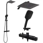 Rea JET BLACK MAT Душевой гарнитур, черный матовый (REA-P9411)
