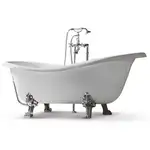 Ванна Epoca V5071 170*80*72h бронзові ніжки і злив-перелив Treesse (V507100BBR)