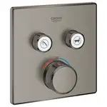 Термостат для ванни прихованого монтажу Grohe Grohtherm SmartControl, зовнішня частина, графіт матовий (29124AL0)