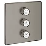 Комплект верхней монтажной части для вентиля на 3 выхода Grohe Grohtherm SmartControl (цвет - тёмный графит, матовый) (29127AL0)