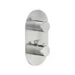 WE00102/TIX Змішувач вбудовуваний для душу на 2 споживачі термостат колір  Inox Nobili ІТАЛІЯ (WE00102/TIX)