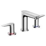 Змішувач для умивальника на 3 отвори Hansgrohe Talis E з донним клапаном, хром (71733000)