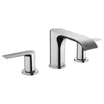 Змішувач для умивальника Hansgrohe Vivenis 90 на 3 отвори з донним клапаном, хром (75033000)