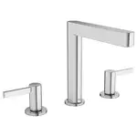 Змішувач для умивальника Hansgrohe Finoris 160 на 3 отвори з донним клапаном Push-Open, хром (76034000)