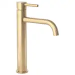 Смеситель для раковины (умывальника) REA LUNGO BRUSHED GOLD высокий (REA-B4526)