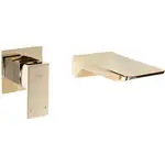 Смеситель для раковины (умывальника) REA MASON GOLD + BOX скрытого монтажа (REA-B5150)