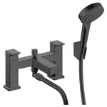 Смеситель на борт ванны Hansgrohe Vernis Shape (цвет - чёрный матовый), с душевым гарнитуром (71462670)