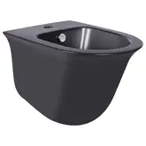 Биде подвесное Qtap Virgo 485х345х365 Matt black QT1855051FMB