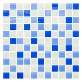 KOTTO Мозаїка GM 4040 C3 cobalt m/cobalt w/white 30x30 Кераміка Лео , Україна (GM 425040)