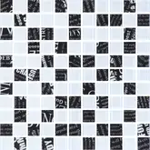KOTTO Мозаїка скляна GMP 0425048 С2 print 45/white 04 300x300 (кубик 2,5х2,5) Кераміка Лео УКРАЇНА