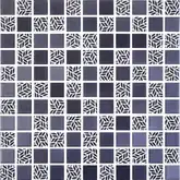KOTTO Мозаїка скляна GMP 0825010 С2 print 10/black mat 300x300 (кубик 2,5х2,5) Кераміка Лео УКРАЇНА