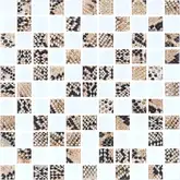 KOTTO Мозаїка скляна GMP 0825037 С2 print 38/white mat 300x300 (кубик 2,5х2,5) Кераміка Лео УКРАЇНА