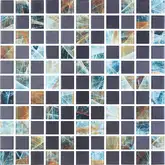 KOTTO Мозаїка скляна GMP 0825045 С2 print 42/black mat 300x300 (кубик 2,5х2,5) Кераміка Лео УКРАЇНА