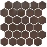 KOTTO Мозаїка HEXAGON H 6005 Coffee Brown 295х295х9 Кераміка Лео УКРАЇНА