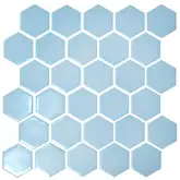 KOTTO Мозаїка HEXAGON H 6026 Light Blue 295х295х9 Кераміка Лео УКРАЇНА